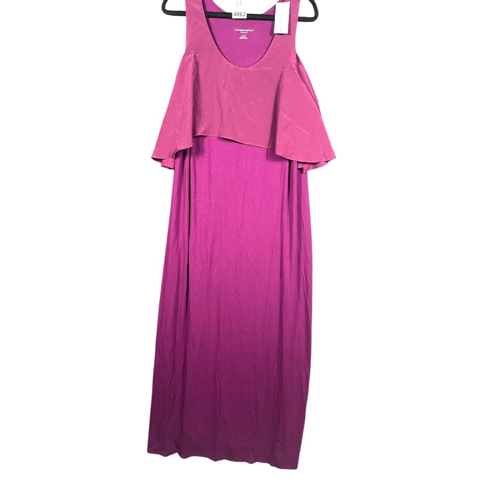 Liz Lange Maternity Maxi Dress Womens Size Xl Pink Sleeveless New